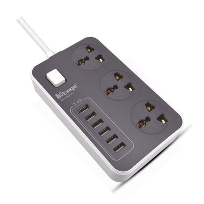 Hitage EW-41 Smart Power Plug( 3.4A 3 Socket & 6 USB Port) - Ghost-Gadgets