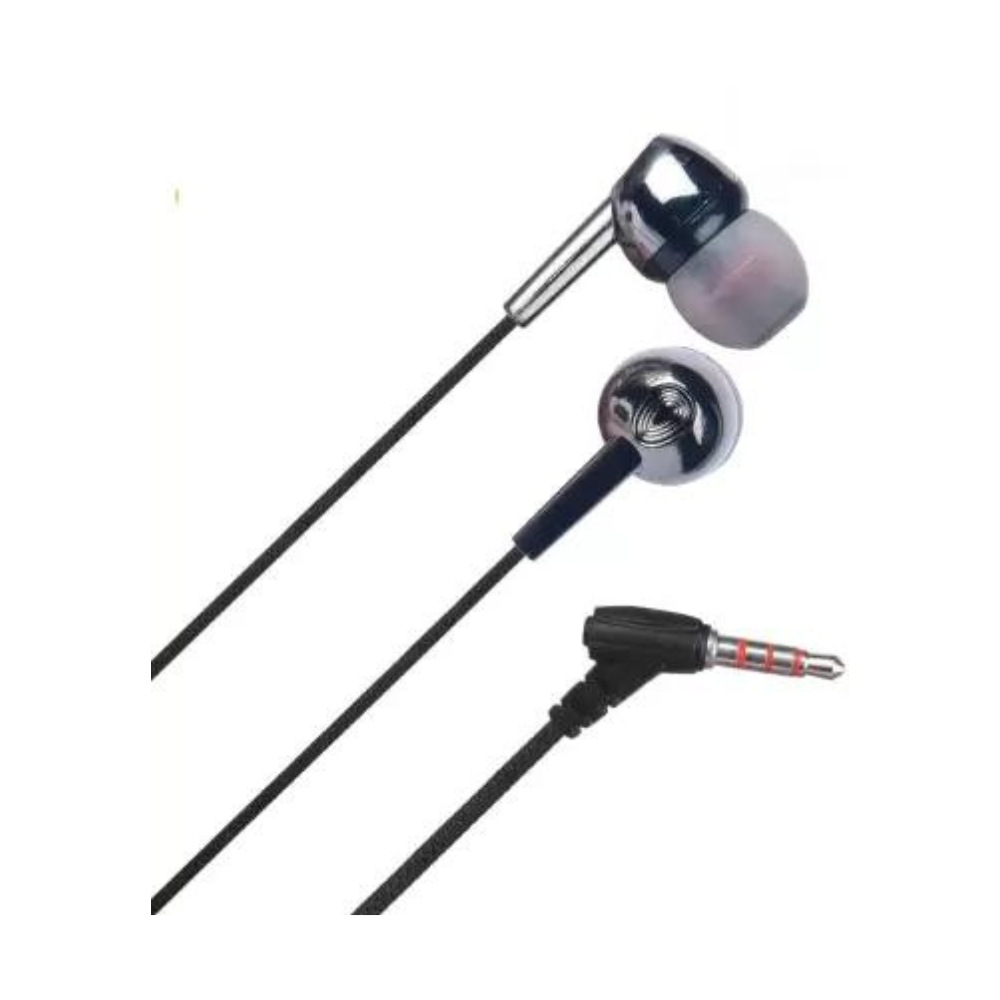 Hitage  HB-439 Wired Stereo Earphones in-Ear Headphones for All Smartphones Bluetooth Headset  (Black, In the Ear). - Ghost-Gadgets