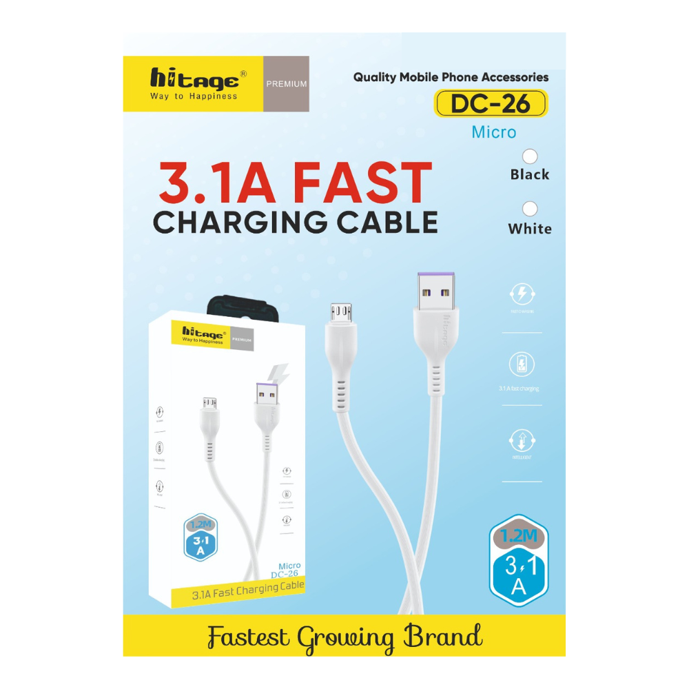 Hitage DC-26 Charging Cables / Fast Charging Cable. - Ghost-Gadgets