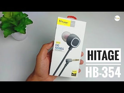 Hitage HB-354 OG Series Stereo Earphone Music HD Call Single Buttons Multi Color Wired Headset  (Gold Black, In the Ear)